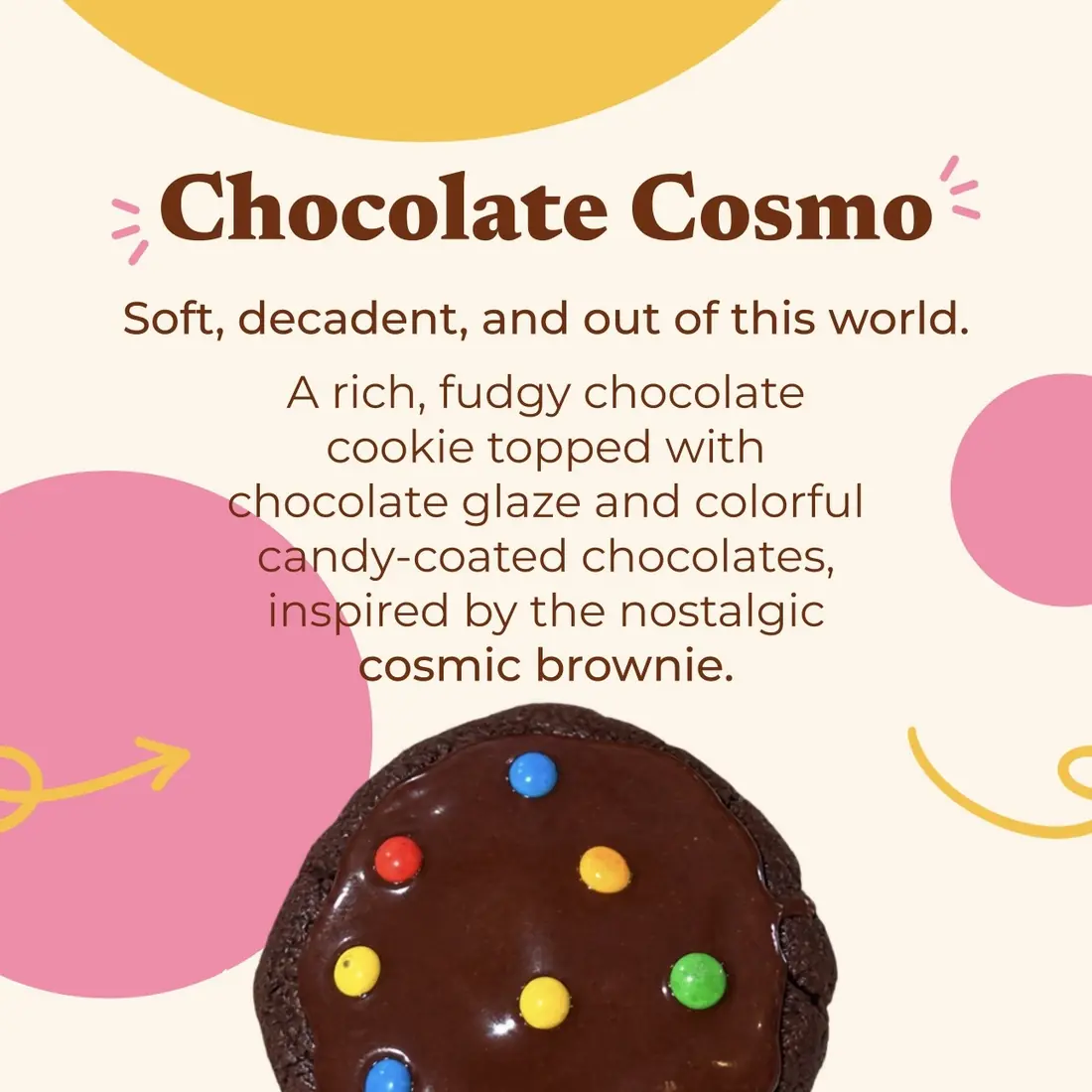 Chocolate Cosmo cookie photo from Olly's Baked Assortments