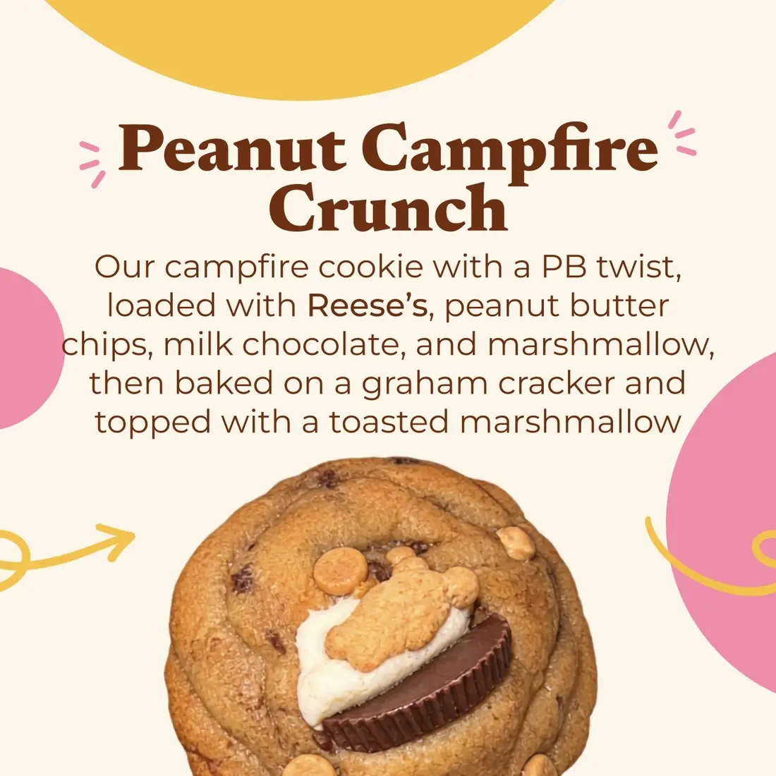 Peanut Campfire Crunch cookie photo from Olly's Baked Assortments
