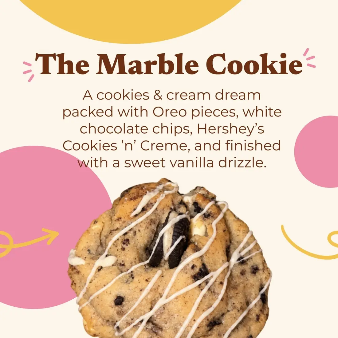 Fresh-baked Marble Cookie from OBA Cookies