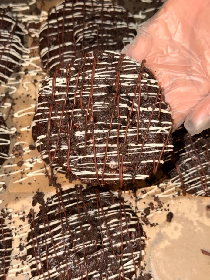Twilight Marble Oreo cookie from OBA Cookies